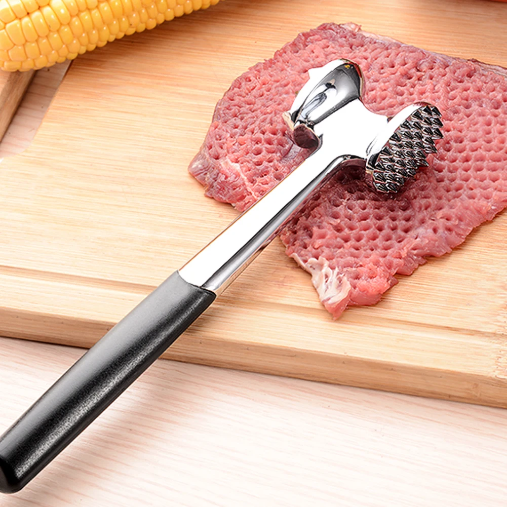 

New Stainless Steel Beef Loose Steak Pounders Kitchen Gadget Meat Tenderizer Manual Hammer Non Slip Handle for Pounding