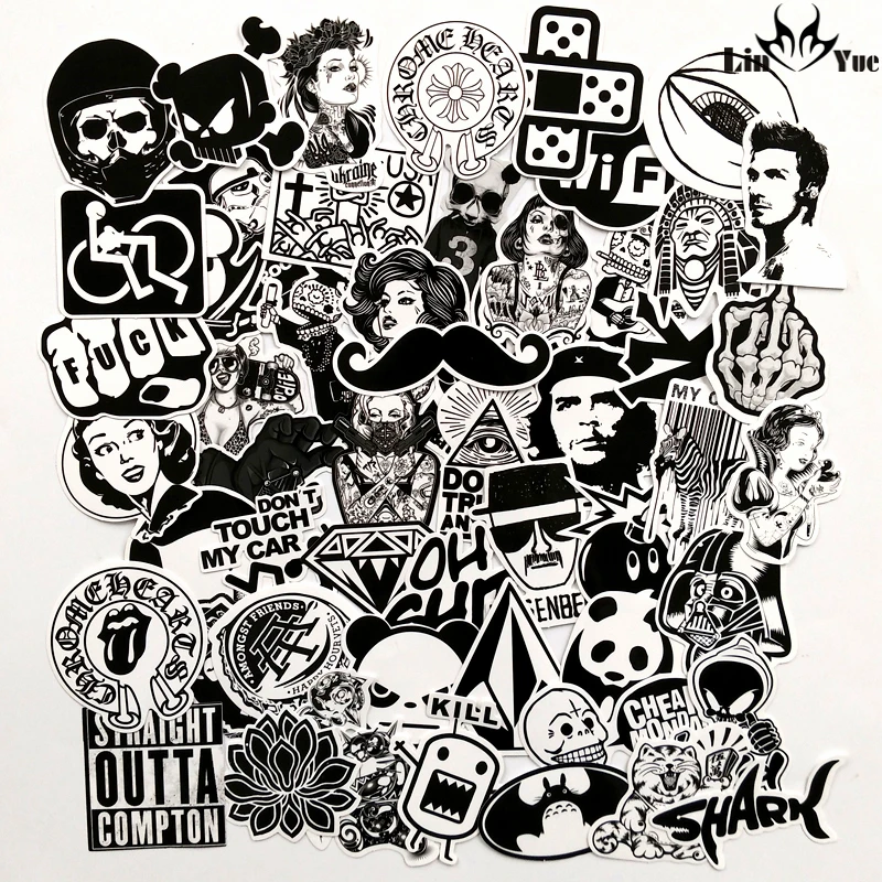 

60pcs Mixed Graffiti JDM Waterproof Sticker Home Decoration Laptop Motorcycle Bike Suitcase Decal Car Accessories Car Sticker