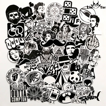 

60pcs Mixed Graffiti JDM Waterproof Sticker Home Decoration Laptop Motorcycle Bike Suitcase Decal Car Accessories Car Sticker