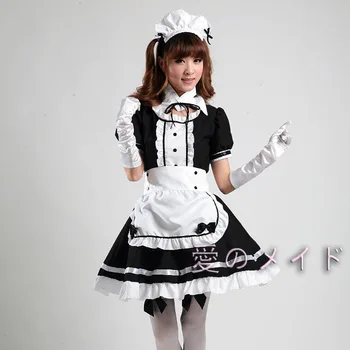 

Classic Japanese Anime Maid Costumes Stage Performance Cosplay Clothing Nightclub Restaurant Sexy Maid COS Uniform Costume S-XL