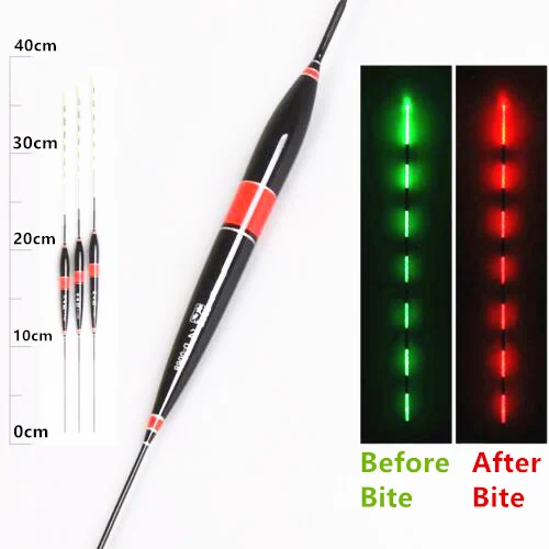 

1pcs Smart Float Night Luminous Fishing Floats Led Electric Glowing Light Automatically Remind Fishing Bobber