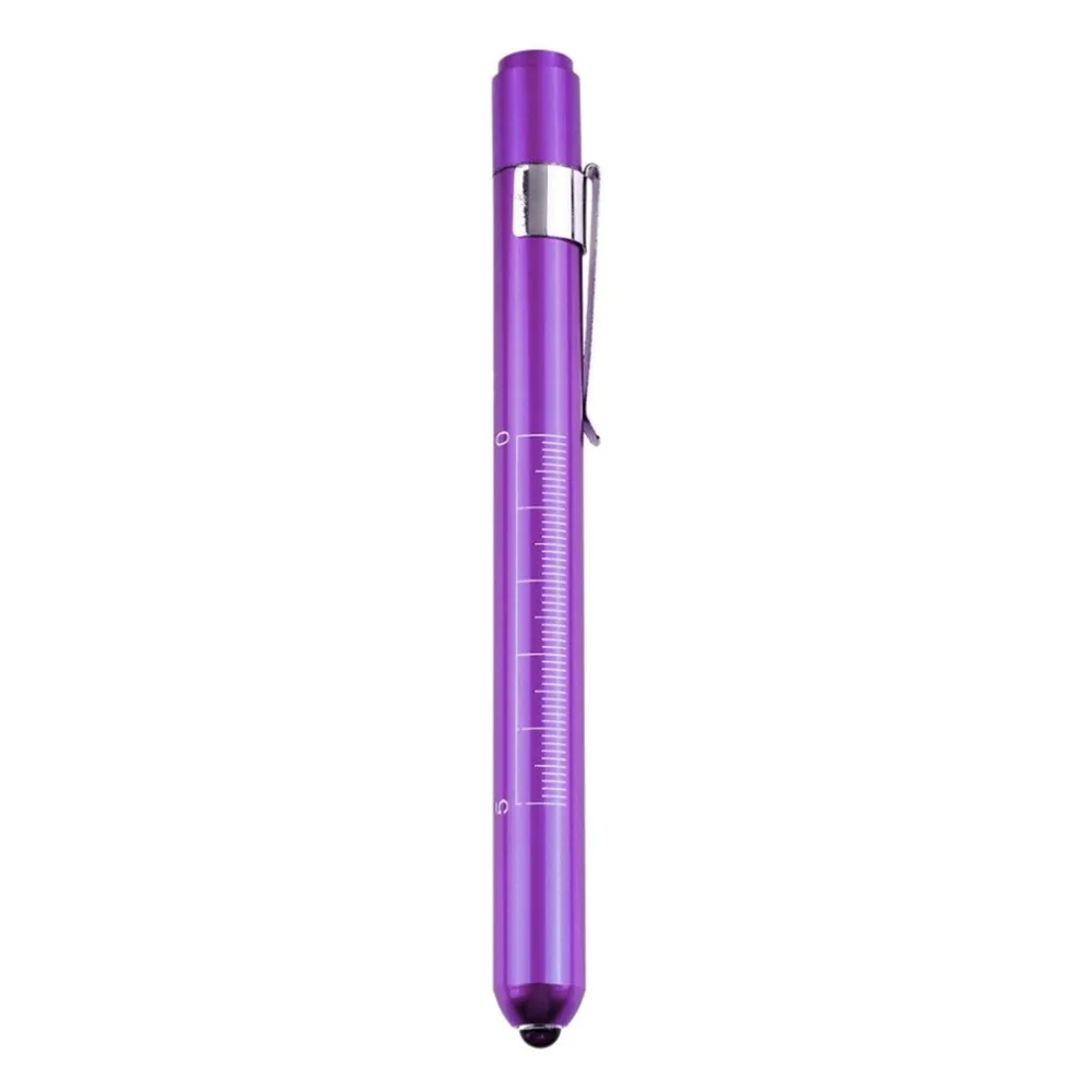 NEW Aluminum Purple Penlight Pen LED Light Torch Medical EMT Surgical