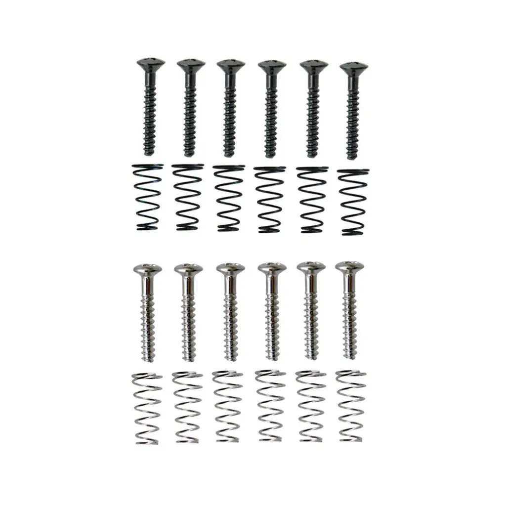 12 Pieces Single Coil Humbucker Pickup Springs Screws for Electric Guitar Replacement 12 Pieces Single Coil Humbucker Pickup Springs Screws for Electric Guitar Replacement