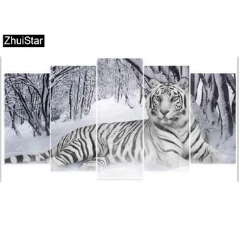 

Zhui Star 5D DIY Full Square Diamond Painting "beauty beast" Multi-picture Combination Embroidery Cross Stitch Mosaic Decor