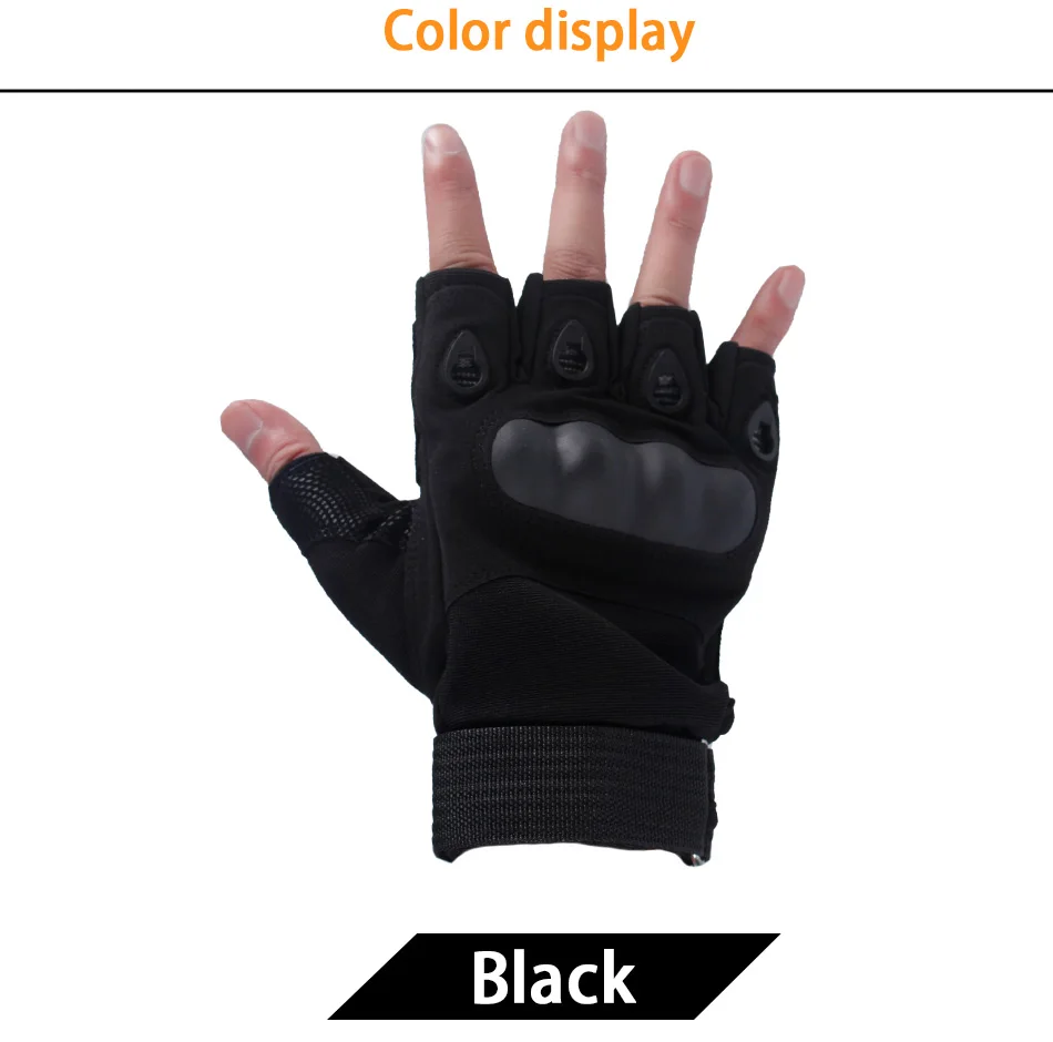 Outdoor Tactical Gloves Airsoft Sport Gloves Half Finger Type Military Men Combat Gloves Shooting Hunting Gloves