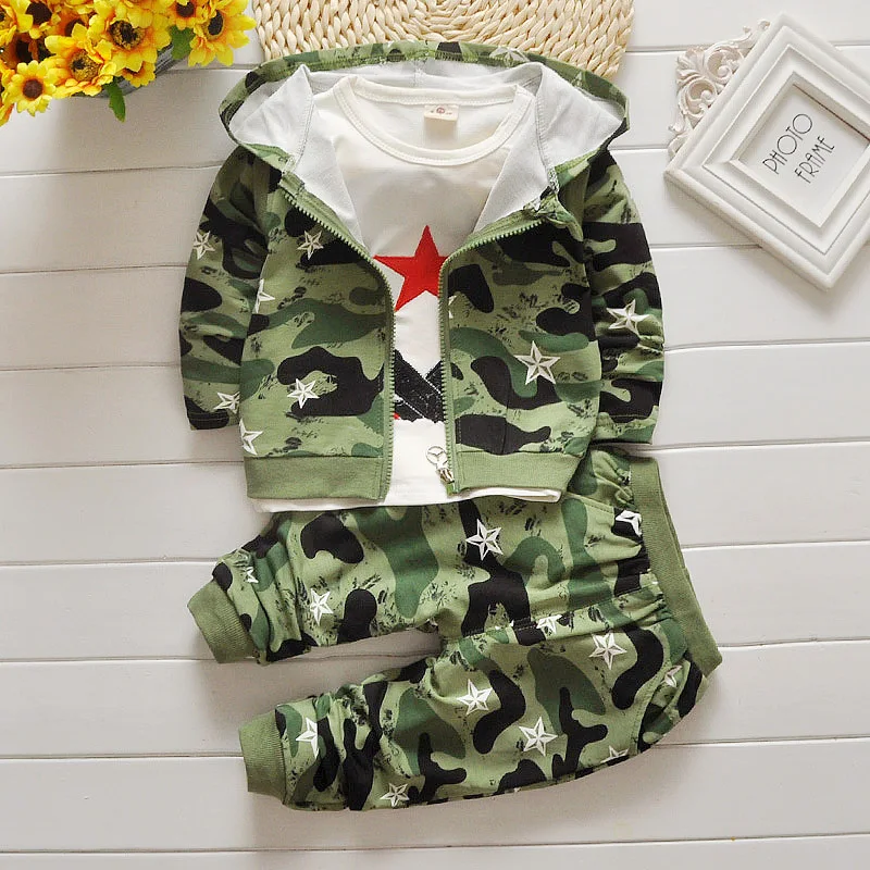 

2016 new Children boys Children clothes long sleeve Hoodies +pants suit baby camouflage casual Sweatshirts kids boys clothes set