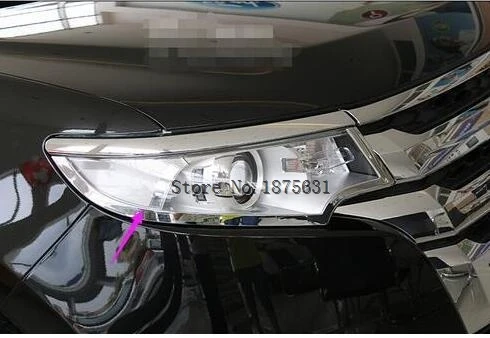ABS хром 2 шт передняя фара Накладка для ford Edge 2011 2012 2013