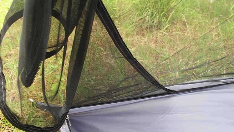 Acampamento ao ar Tenda com Mosquiteiro Individuais de Viagem sem Qualquer Verde do Exército Ultraleve Livre Verão Pessoas Tendas Pólos Fundo 600g 1-2 9 Esporte e Lazer