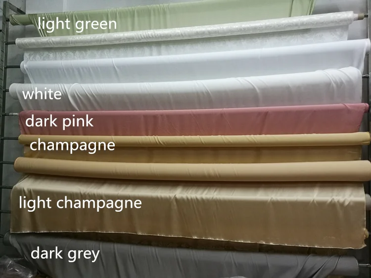Шелковая ткань тутового шелкопряда 300 см ширина 19 мм шелк сплошной цвет многоцветный гладкокрашеная шелковая ткань для платья постельные принадлежности шарф LS030019001 - Цвет: dark grey