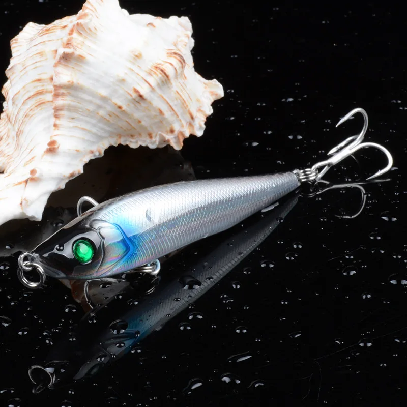 

New Arrival Fishing Lure Floating Sinking Pencil 8cm/15g Whopper Popper Hard Bait Lure All Four Season Suitable UV Finishing