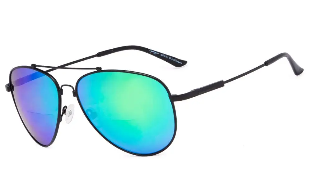 SG1804 Eyekepper бифокальные очки-полит Стиль чтения солнцезащитных очков с памятью мост и Arm - Цвет оправы: GreenMirror