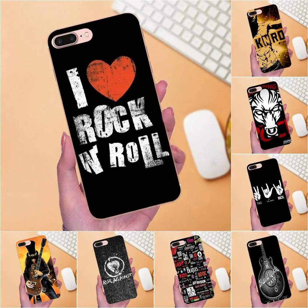 Мягкие чехлы для Xiaomi Redmi Note 2 3 3S 4 4A 4X5 5A 6 6A Pro Plus Love Rock Roll | Мобильные телефоны и