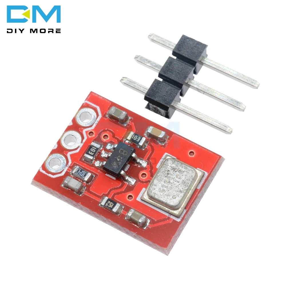 

1.5V to 3.3V DC ADMP401 MEMS Amplifier AUD Microphone Breakout Module Board For Arduino Universal 40mW With Pins