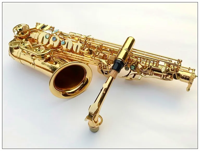 

Kaluolin New High Quality Saxophone Lacquer gold France SAS- R54 alto saxophone Brass Professional E flat Musical Instruments