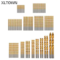 Xltown 99 шт. HSS Бурильные долото Комплект 1.5-10 мм с Титан поверхность 1.5-10 мм из металла бурения для дерева Механические инструменты