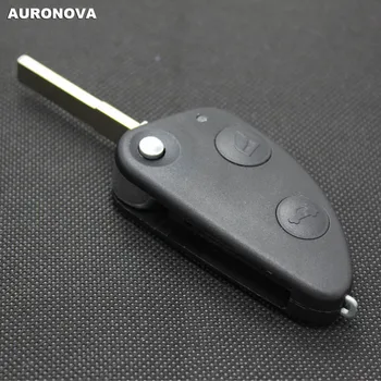 

AURONOVA New Replace Folding Key Shell for Alfa Romeo 147 156 166 GT SIP22 Blade 2 Buttons Remote Car Key Case DIY