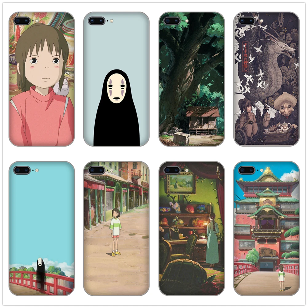 Spirited away Chihiro Ogino Sen Haku Soft TPU Phone back Cover Case for iphone 4 5 5s se 6 6s 8 plus 7 Plus X XR XS MAX shell |