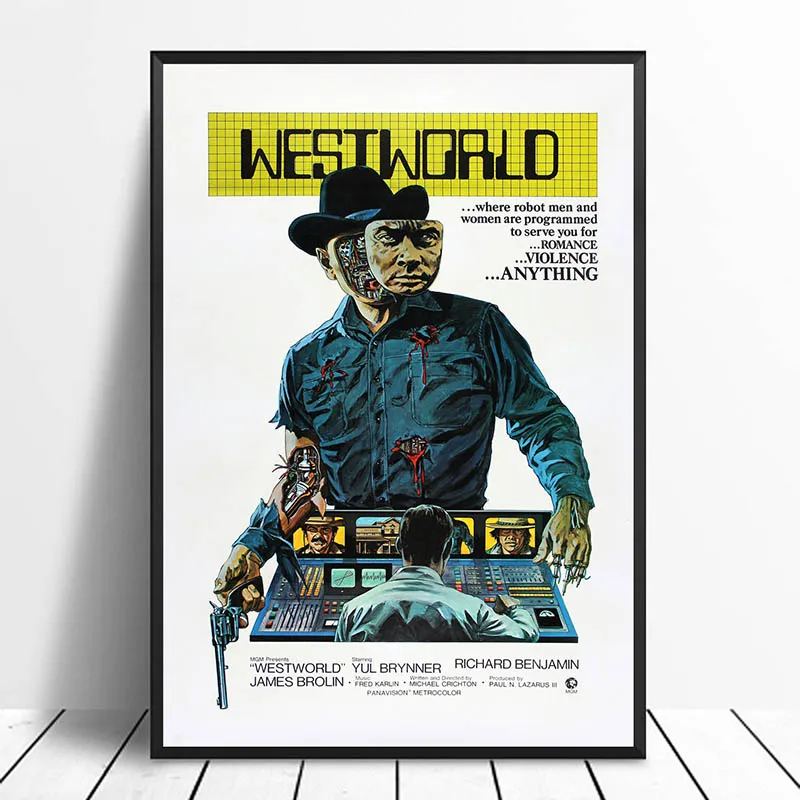 Westworld Винтаж классическое кино постер домашний декор Настенный настенное