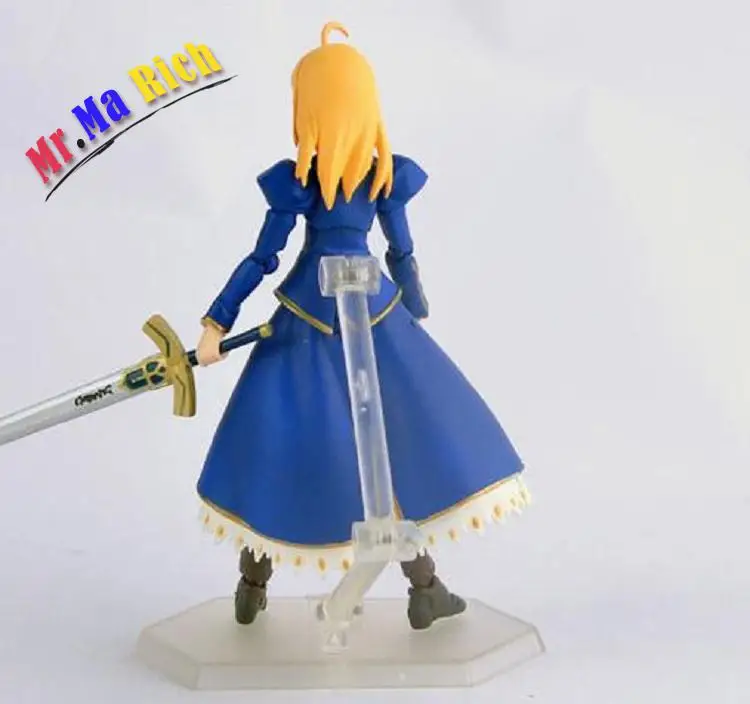 Японское аниме фигурка Fate/stay Night Zero Figma 025 # Saber версия ПВХ 14 см Fate Сэйбер лицо может