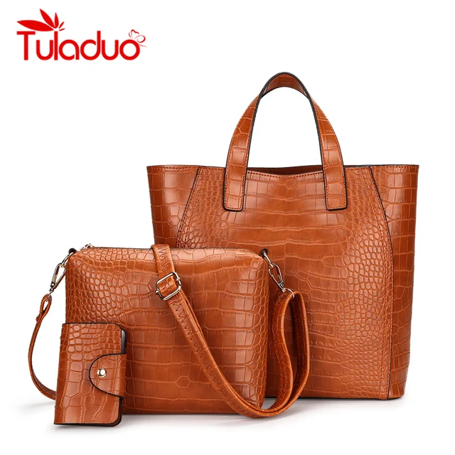 Women Bag Crocodile Print Composite Bags Las Designer Handbags Women Bag Crocodile Print Composite Bags Las Designer Handbags High Quality Female Classic Shoulder