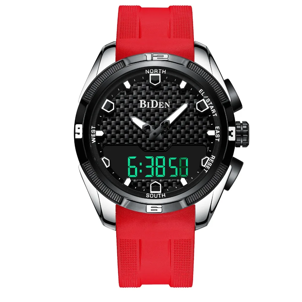 

BIDEN Men Women Sports Watch Waterproof Luminous Quartz Silicone Wristwatch For Men's Watches Clocks Gifts relogios masculino