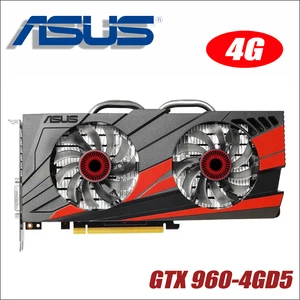 Original ASUS GTX960-DC2OC-4GD5 Video Card GTX 960 4GB 128Bit GDDR5 Graphics Cards for nVIDIA VGA Geforce Hdmi Dvi gam GTX960 4g Original ASUS GTX960-DC2OC-4GD5 Video Card GTX 960 4GB 128Bit GDDR5 Graphics Cards for nVIDIA VGA Geforce Hdmi Dvi gam GTX960 4g