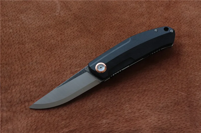 VOUKING G02 складной нож Ножи Лезвие: 12C27N(сатин) Ручка: G10 Открытый выживания Охота Кемпинг Фрукты Нож EDC инструменты - Цвет: Black Black