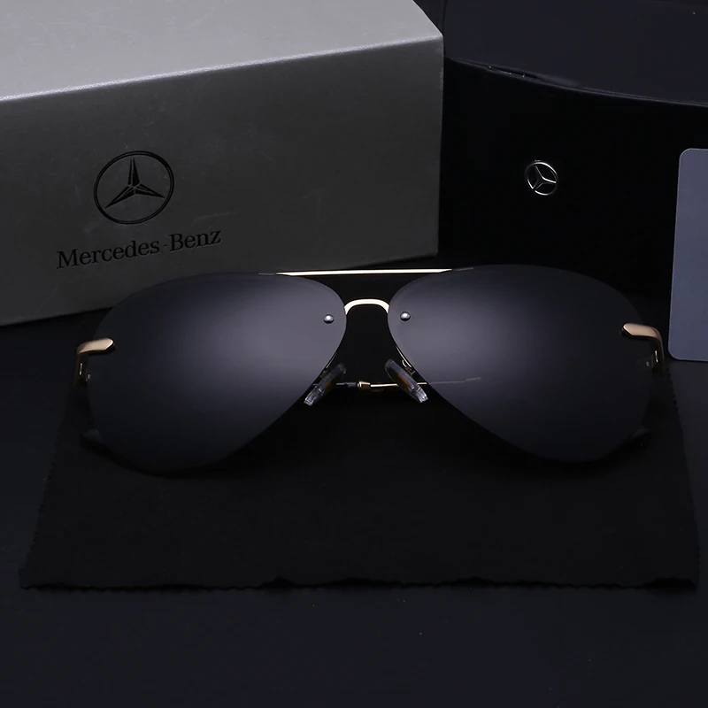 Высококачественные брендовые поляризационные солнцезащитные очки для мужчин, UV400, мужские солнцезащитные очки для вождения, без оправы, oculos gafas de sol hombre с оригинальной коробкой