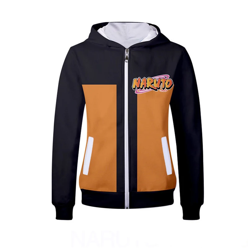 

NARUTO Uzumaki Naruto Akatsuki Printing Long Sleeve Jacket Cosplay Costume Men Women Zipper Sweatshirt Hoodie Casual Sportswear