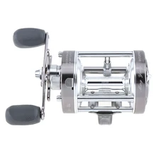 Полностью Металлическая рыболовная Центробежная катушка с барабаном Механическая двойная тормозная система 4,2: 1 Троллинг литье море/лодка колесо L/R ручная опционально