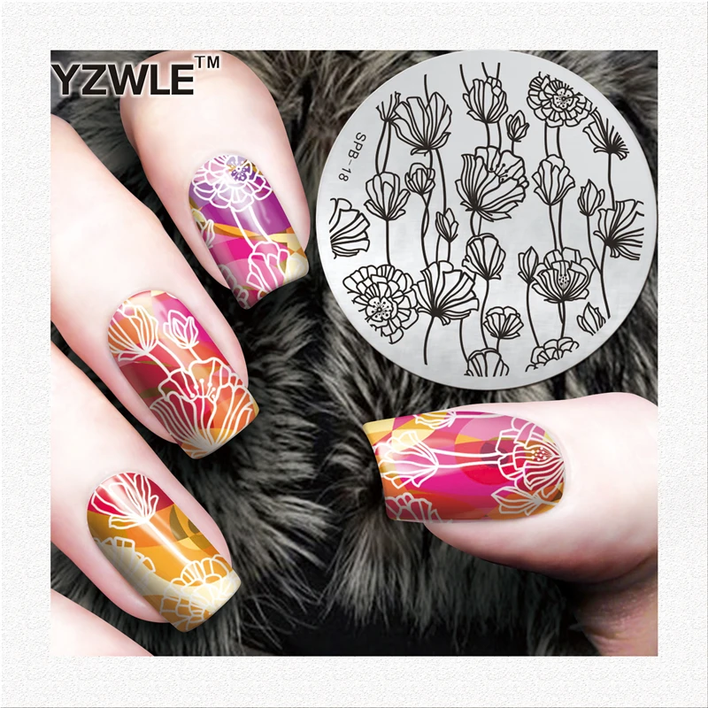 

Charming Spring Nail Art Stamp Template Image Plate Nail Stamping Plate Nail Stamp Plates Set
