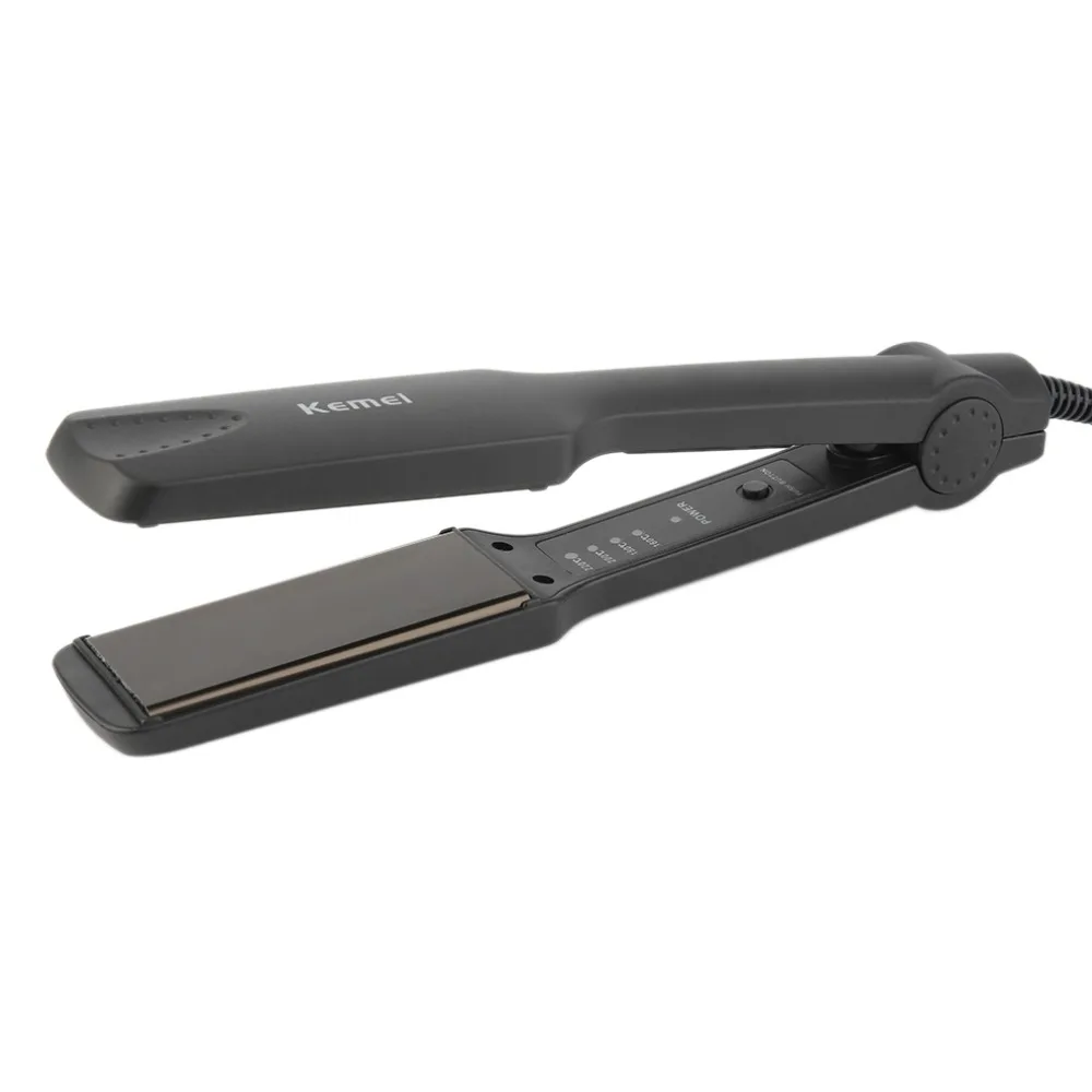 

Professional Tourmaline Ceramic Heating Plate Hair Straightener Styling Tools With Fast Warm-up Thermal Performance KM-329