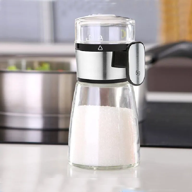 

Glass can measure can control health salt and monosodium glutamate bottles creative condiment bottles of sauce bottles precise p