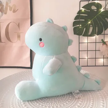 

super Cute Cartoon Dinosaur Plush Toy Baby Accompany Sleeping Pillow Dragon Soft Stuffed Animal doll For Girls Chilren Kids Gift