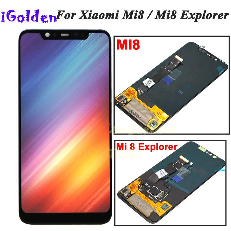 ЖК-дисплей Amoled для Xiaomi Mi 8 дигитайзер в сборе MI Explorer сменный сенсорный экран Mi8 LCD SE