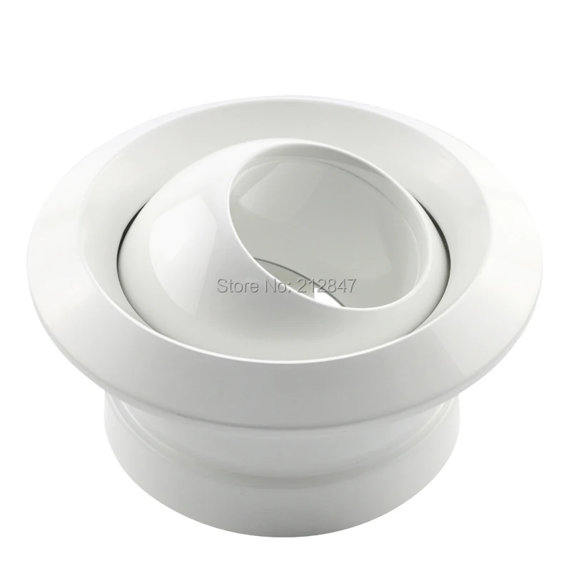 Bocal Esférico de Liga de Alumínio ar Condicionado Central Ventilação Ajustável Remote Jet Fresh Air System Válvula de Saída 100 mm