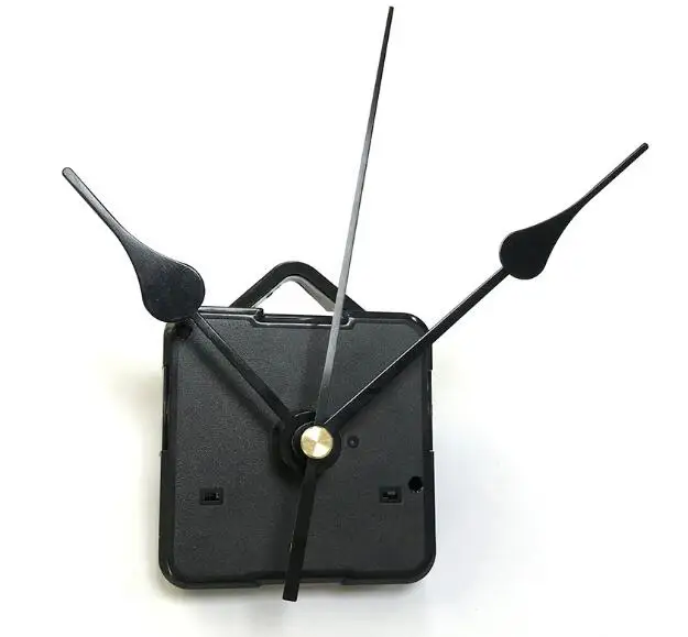 

High Quality Classic Quartz Clock Movement Mechanism with Hook DIY Repair Parts Black Hands Complete parts Long work life