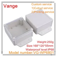 1 шт./лот хорошее количество доводы в пользу устройства IP68 ABS пластиковые корпусы для устройств коробка diy 168*120*55 мм для профессионального электронная печатная плата