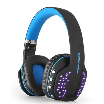 

Wireless Headset,Gaming Bluetooth Headset Q2, Stereo, Foldable, Built-in Microphone, Cool LED for PS4, Xbox, iPads, PC, TV
