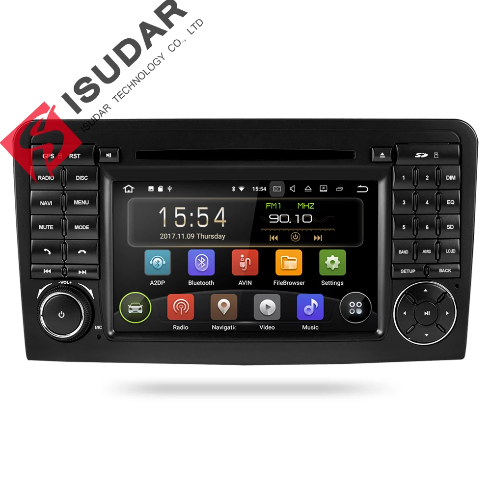 

Isudar Car Multimedia Player GPS Two Din Android 8.1 Automotivo For Mercedes/Benz/GL ML CLASS W164 ML350 ML450 ML500 GL320 Radio