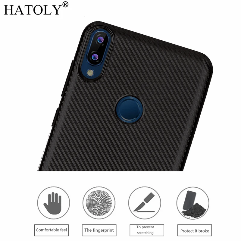 HATOLY для Fundas Asus Zenfone Max Pro(M1) ZB601KL Чехол Мягкий ТПУ/углеродное волокно задняя крышка для Zenfone Max Pro M1 ZB602KL X00TD