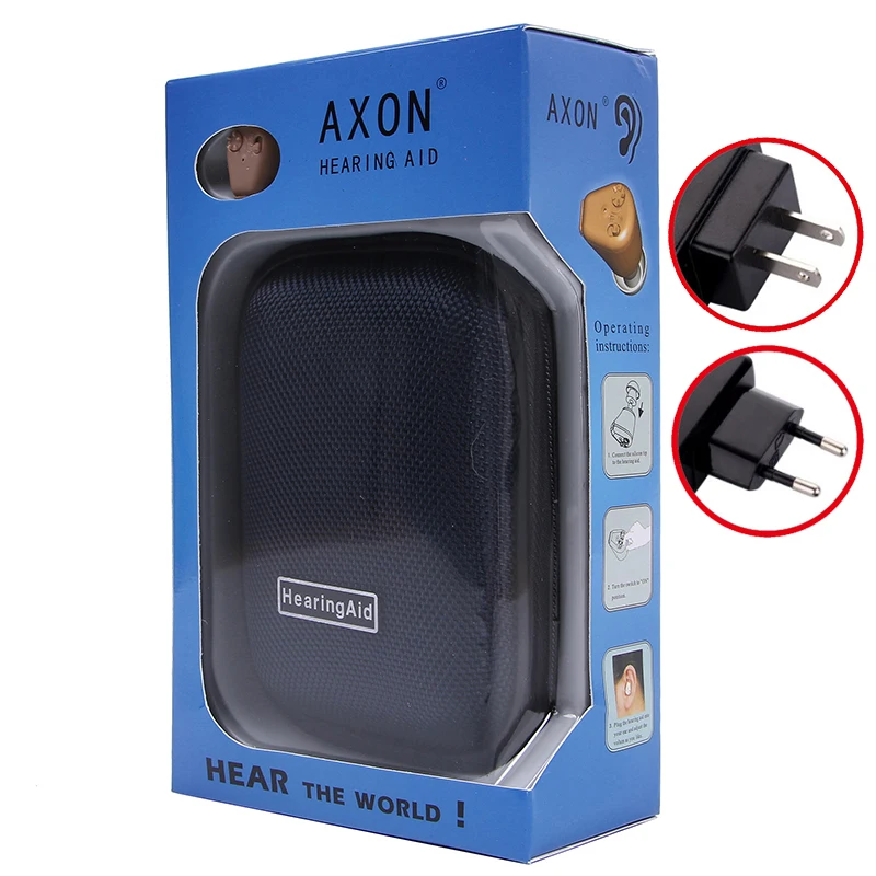 

Factory direct sale Mini Hearing Aid Aids AXON K-88 small Volume Adjustable Sound Voice Amplifier Rechargeable Digital In Ear