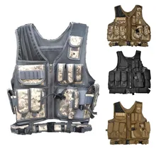 Новые полицейские военные тактический жилет Wargame Body Armor спортивная одежда Molle assaft Airsoft Жилет для пейнтбола разгрузочный жилет с кобурой