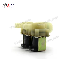 3/" Нормально закрытый водоснабжения Электрический Электромагнитный Клапан AC 220 В приток Впускной коммутатором потока 0.8mpa один приток два из