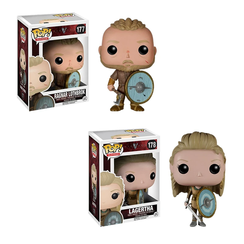 Новинка Высокое качество Funko POP Vikings #178 LAGERTHA #177 RAGNAR LOTHBROK ручная работа фигурка