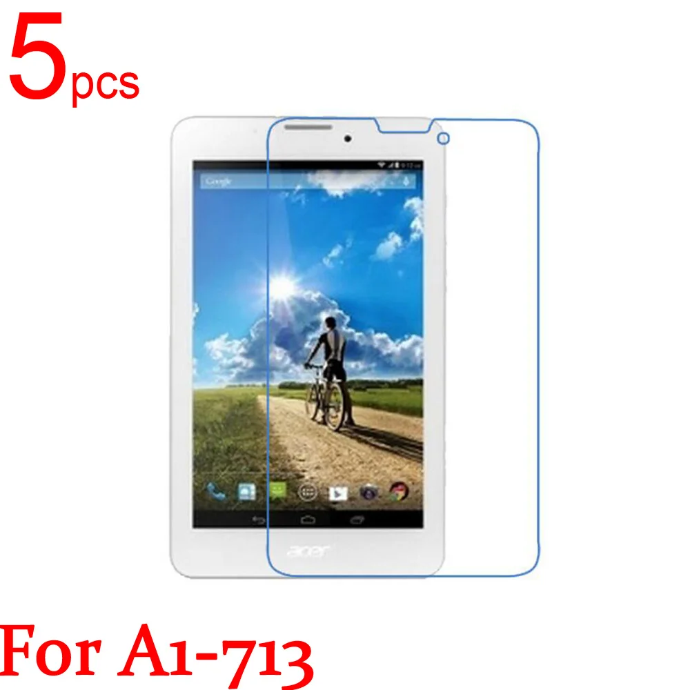 5pcs Glossy Ultra Clear/Matte/Nano Anti-Explosion LCD Screen Protector Film Cover for Acer Iconia Tab 7 A1-713 + Cloth | Мобильные