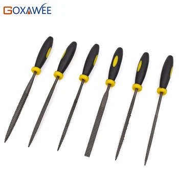 

GOXAWEE Wood Carving Tool Mini File Set Microtech Needle Rasp Filling Tool Woodworking Files Hobby Hand Diy Folder Filing Flat