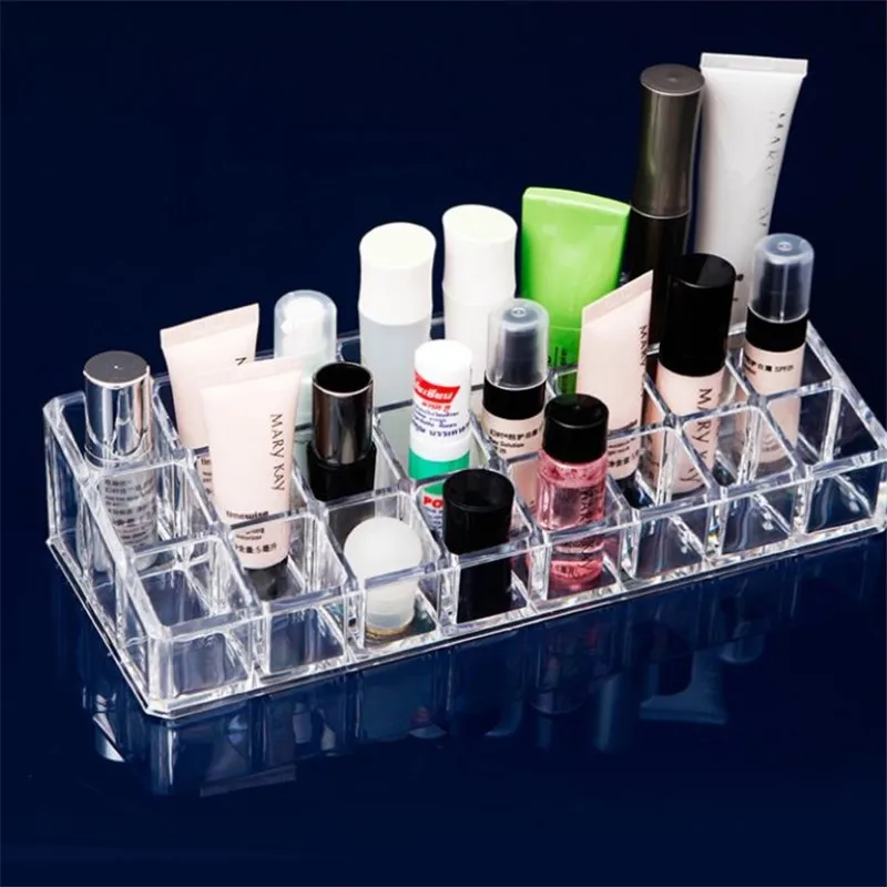 Lipstick Holder Display Stand Multi Level 24 Deep Slot Acrylic Makeup