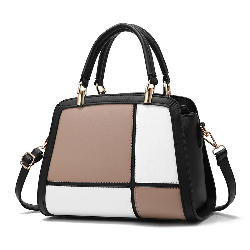 

Fashion Brand Designer Women Handbags Tote Bag Female Pathwork Shoulder Messenger Bags High Quality PU Leather Purse 2018