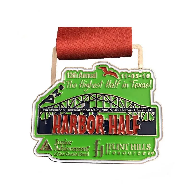 

Newest Souvenir 2D Metals Medal with Customized Ribbon